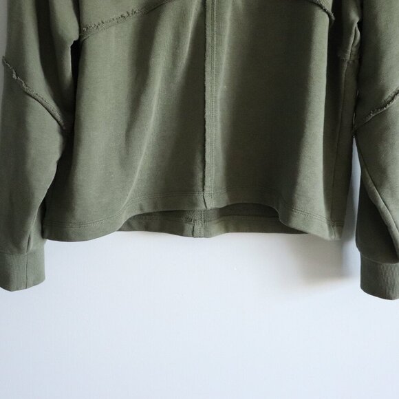 Kismet Women's Green Sz S 1/4 Zip Luxury Pullover Long Sleeve Sweatshirt Sweater - Picture 8 of 11